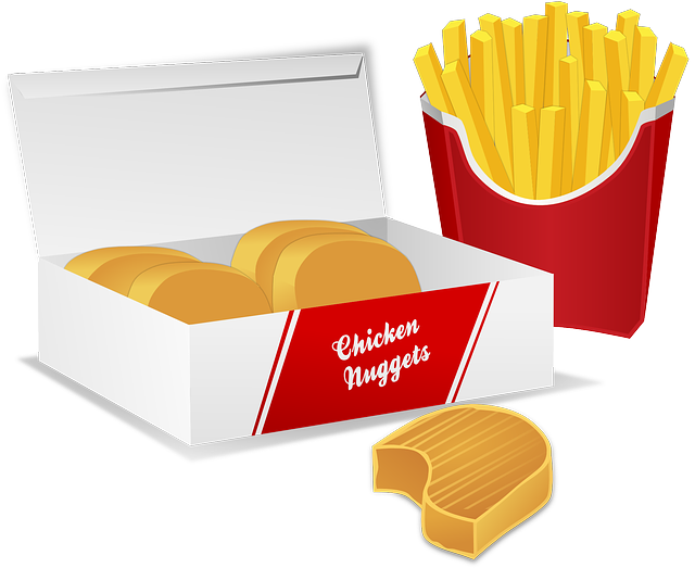 Chicken Nuggets Pommes Fast Food