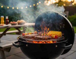 Holzkohle Grill als Kugelgrill Holzkohle Grill als Kugelgrill