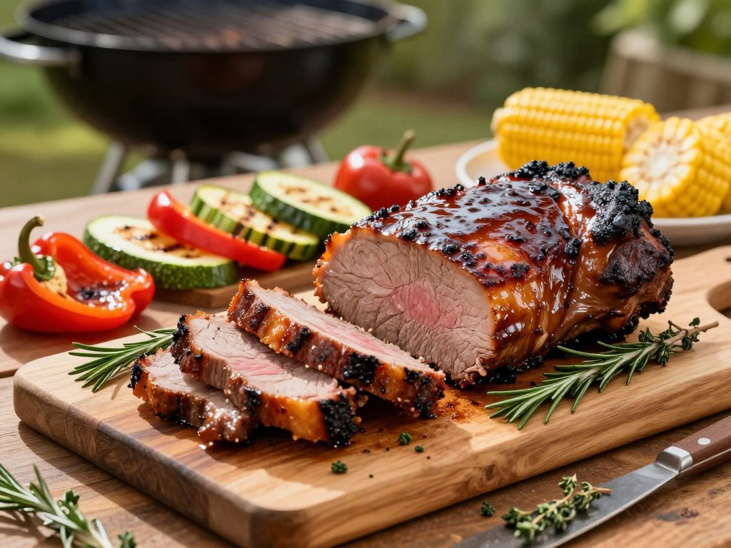 BBQ Schweinenacken Präsentation