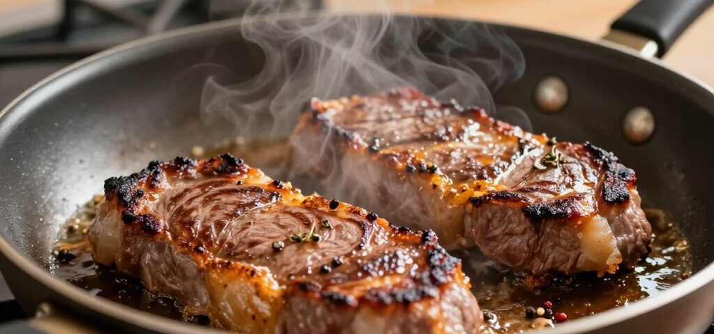 Braten in der Pfanne