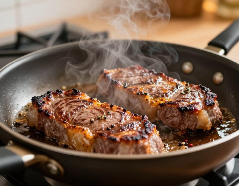 Braten in der Pfanne