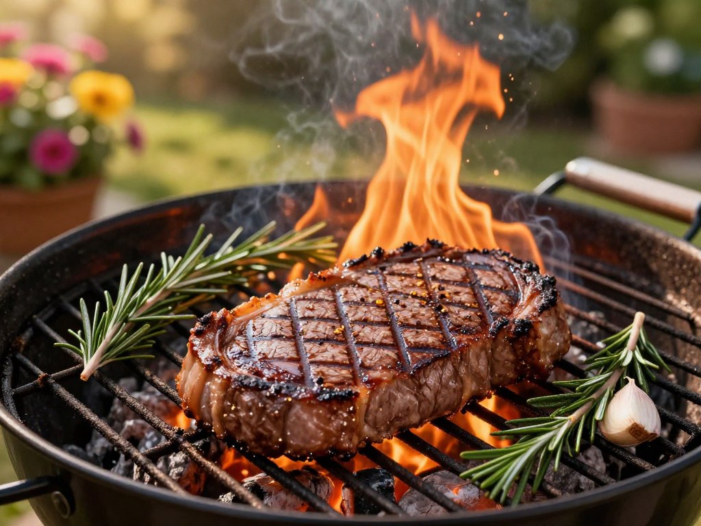 Entrecôte Grilltechnik