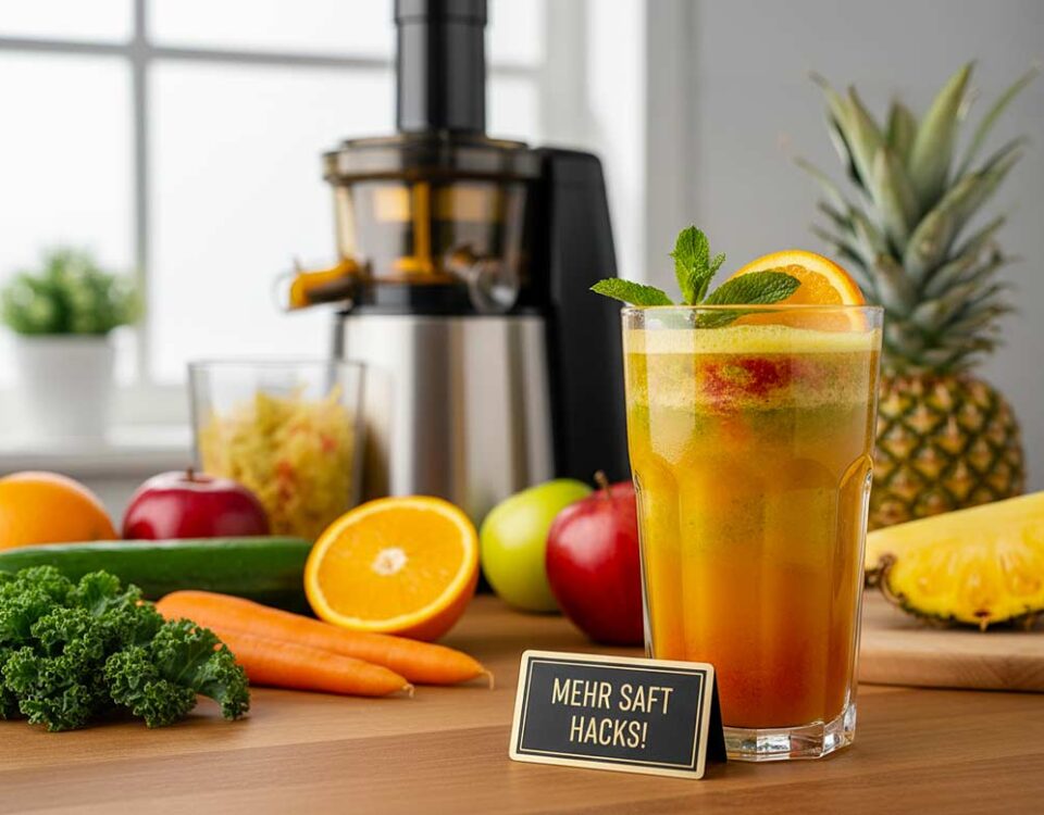 Entsafter Hacks für mehr Saft aus Obst und Gemüse