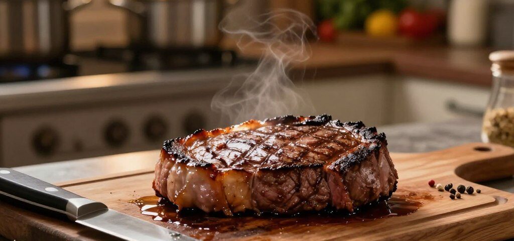 Fleisch beim Braten ruhen