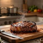 Fleisch beim Braten ruhen