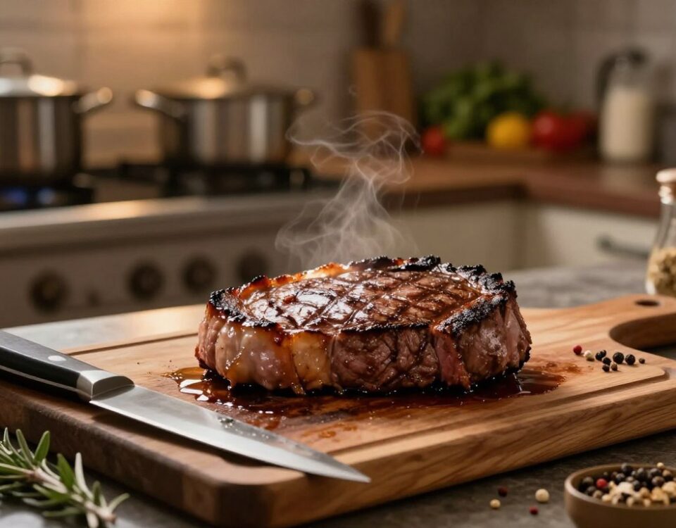 Fleisch beim Braten ruhen