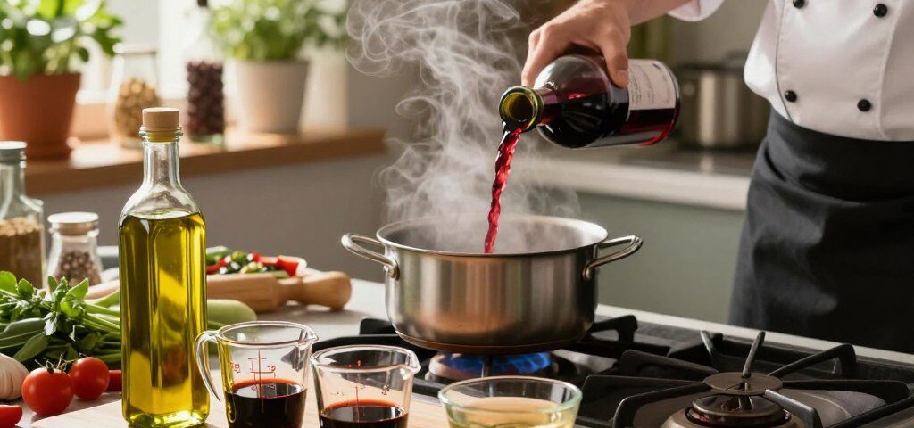 Flüssigkeiten beim Kochprozess