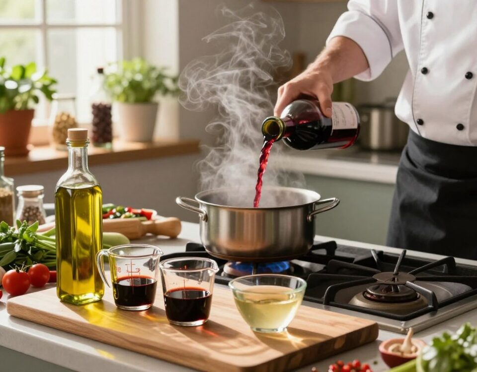 Flüssigkeiten beim Kochprozess