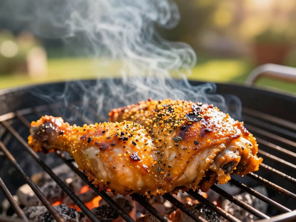 Hähnchenschenkel Gewürzkruste