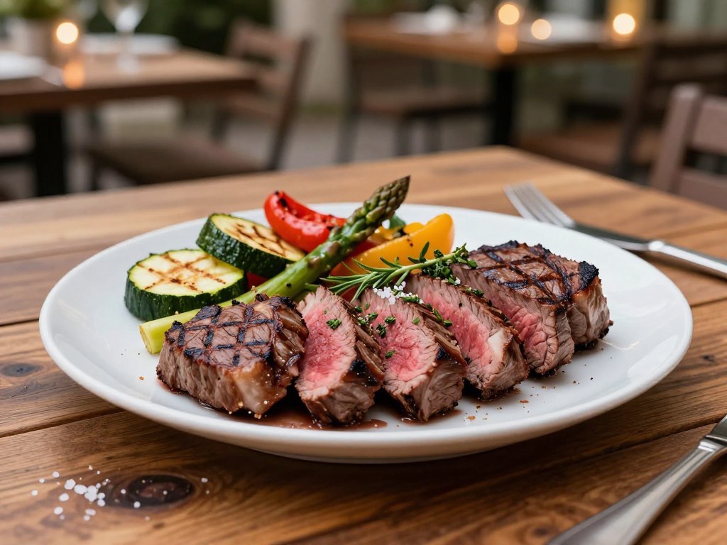 Rinderfilet servieren