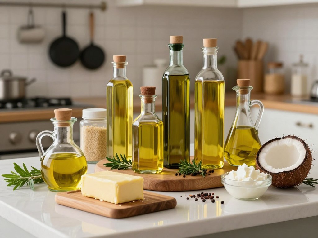Verschiedene Fettarten in der Küche