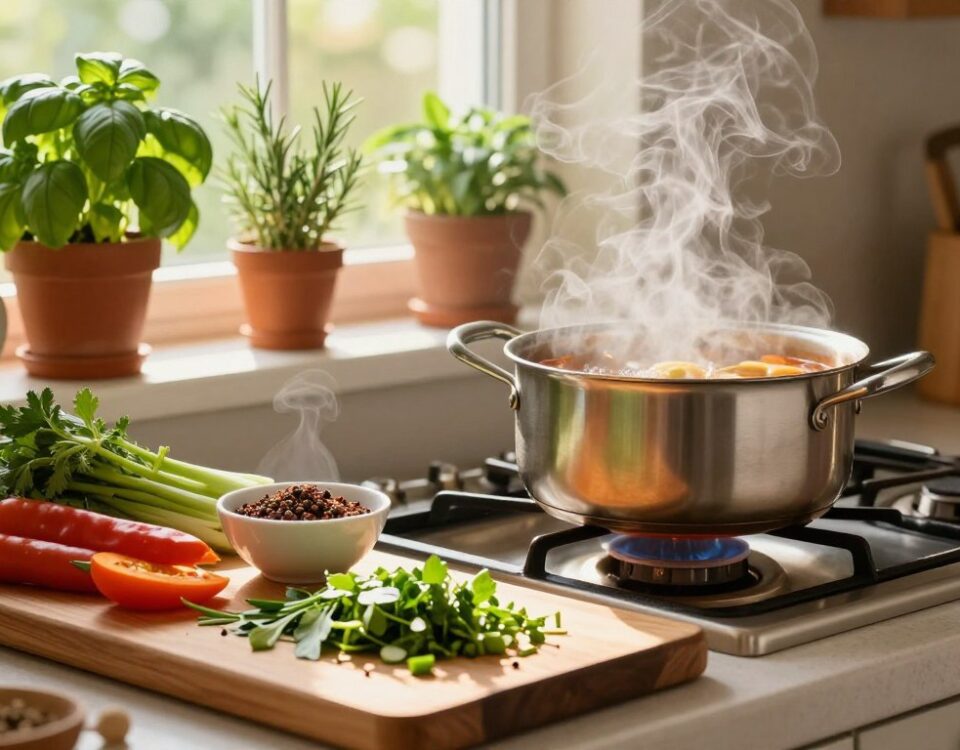 Aromen beim Kochen verbinden
