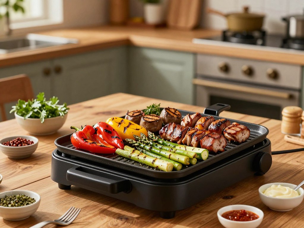 Elektrische Grillplatten Rezepte für alle Jahreszeiten