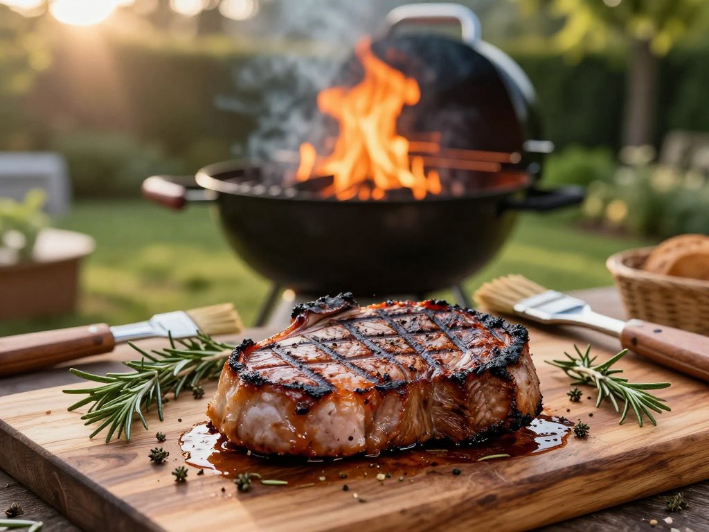 Kalbskotelett Grilltechniken