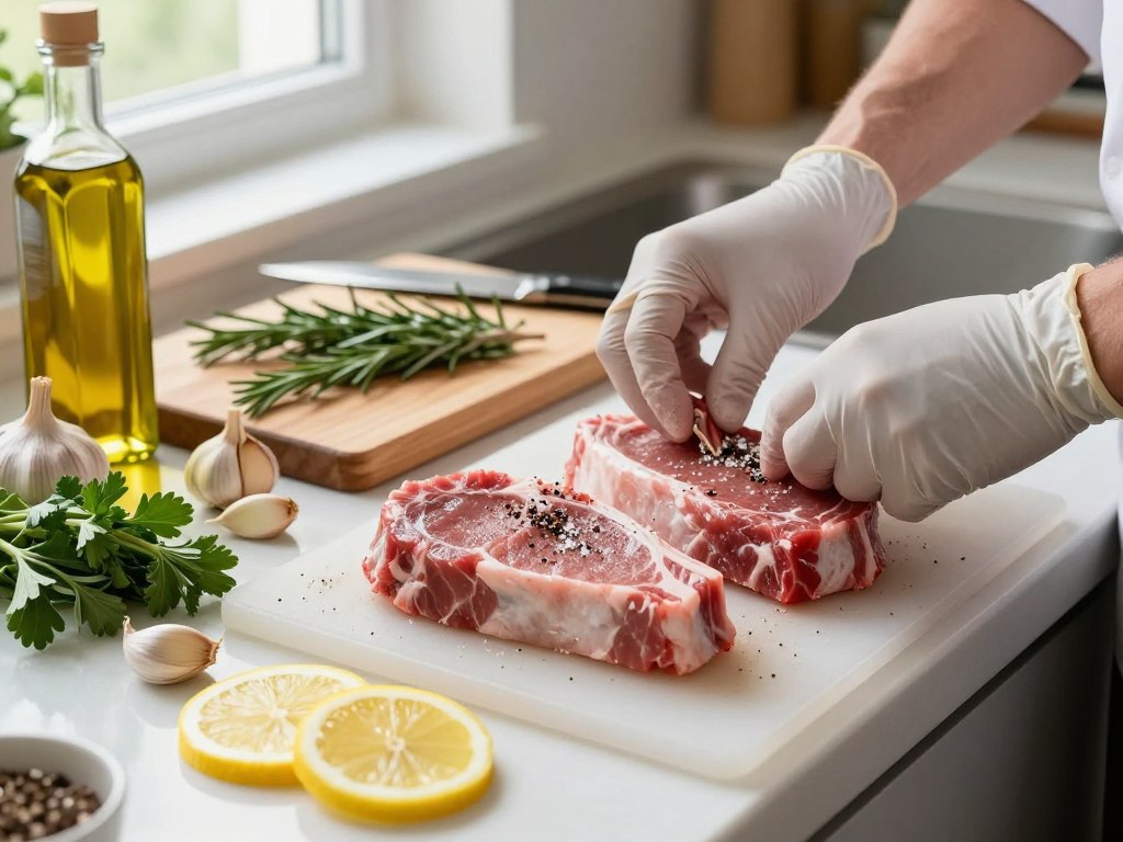 Kalbskoteletts zubereiten Vorbereitung