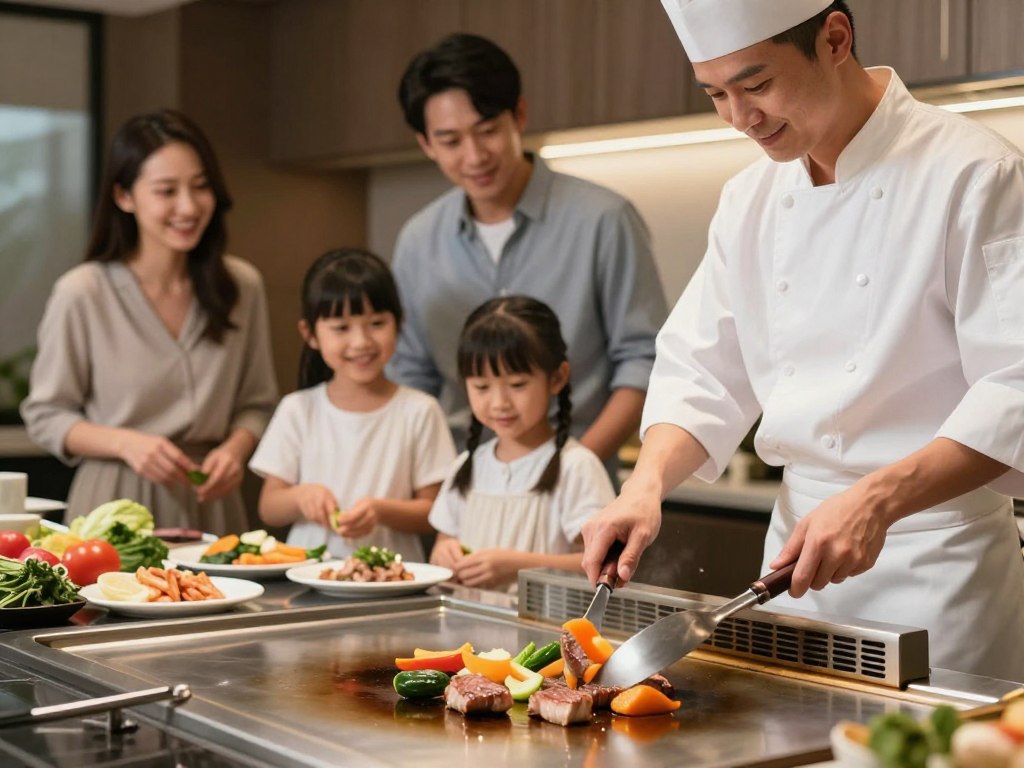 Teppanyaki Platten nutzen