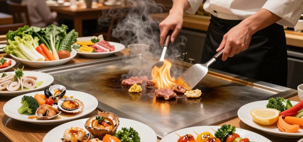 Teppanyaki Platten nutzen