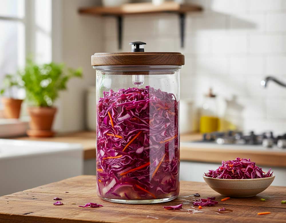 Fermentationsgefäß für Rotkohl Fermentationsgefäß für Rotkohl