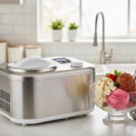 Kompressor Eismaschine macht leckeres Eis