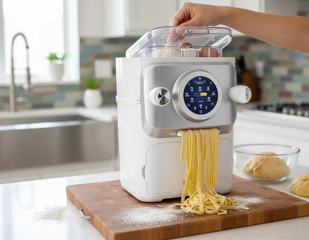 Pastaautomat im Einsatz Pastaautomat im Einsatz