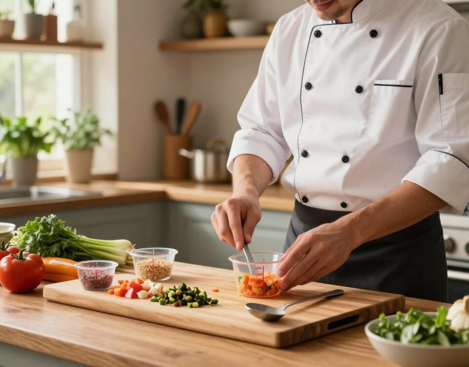 Portionsmengen beim Kochen eingeschätzt