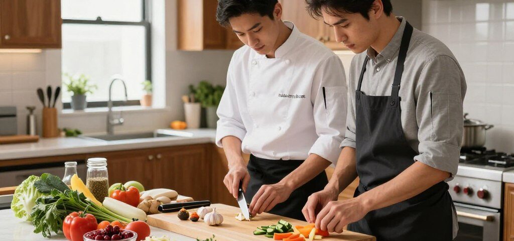 Vorbereitung für das Kochen