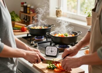 mehrere Gerichte gleichzeitig kochen