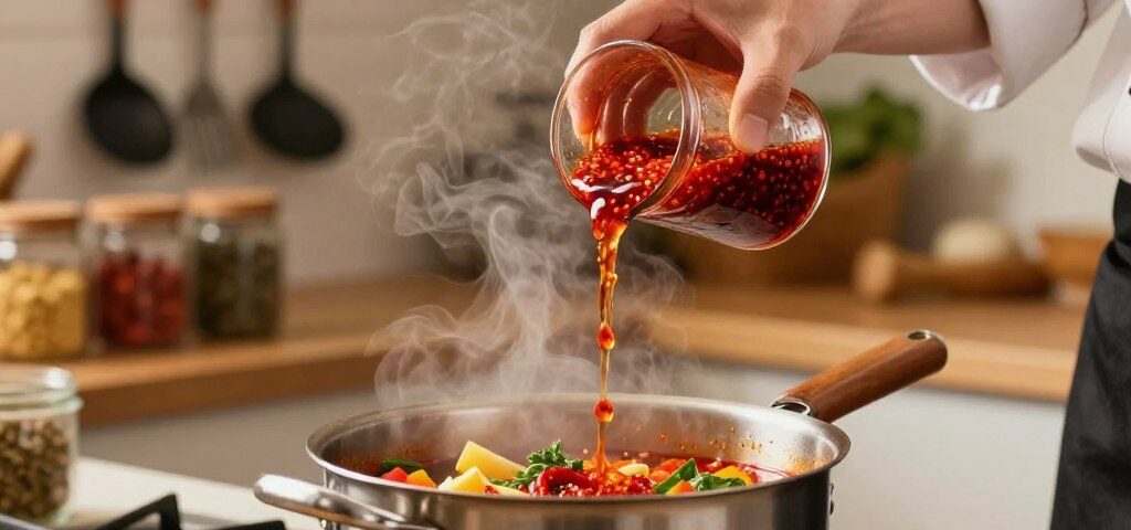 Flüssigkeiten beim Kochen hinzufügen