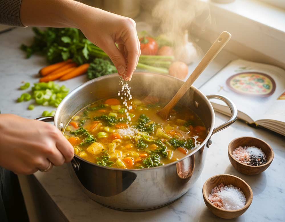 Salz beim Kochen richtig einsetzen Salz beim Kochen richtig einsetzen