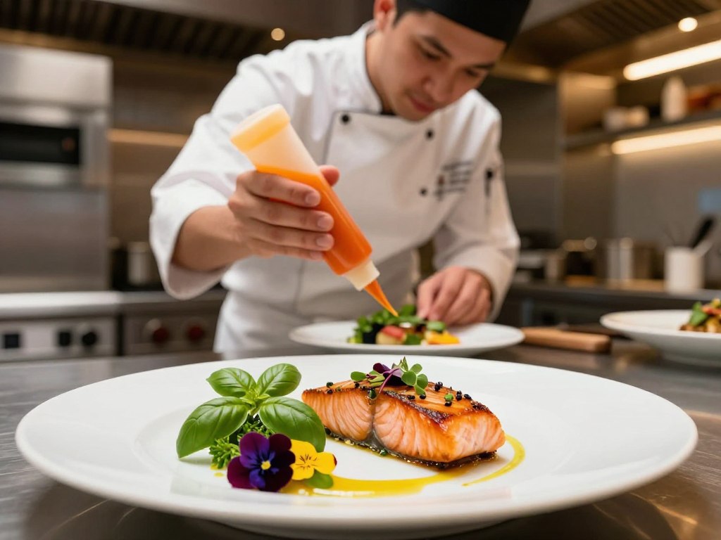 Garnierungsmethoden für Gerichte